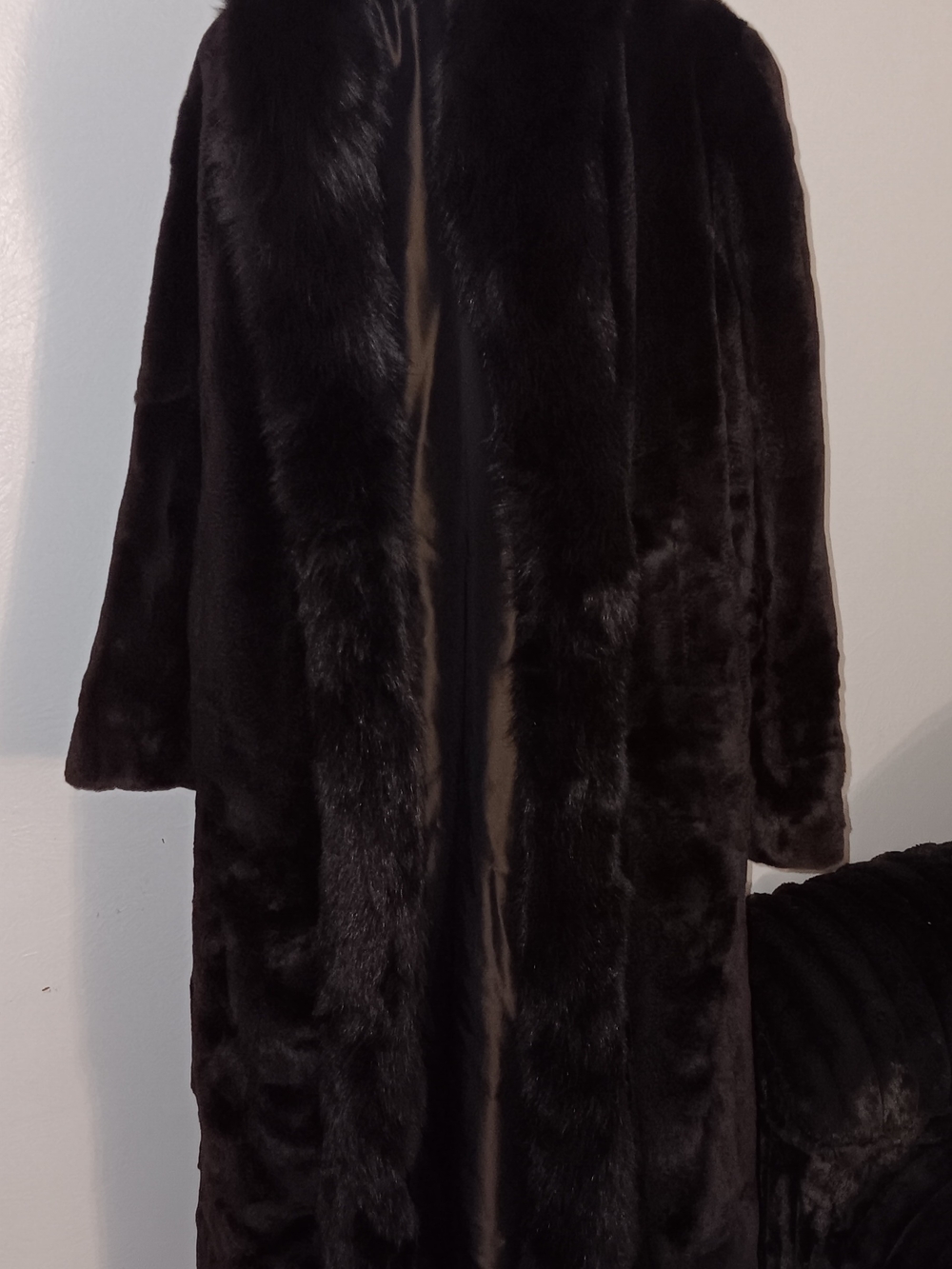 Ultimate Luxury: Full-Length 50" Genuine Mink & Fox Fur Coat ✨